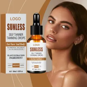 Private label sunless tanning serum packaging