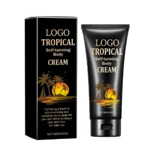 Private label tanning accelerator skin cream packaging