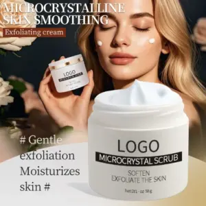 Private label microdermabrasion facial scrub packaging