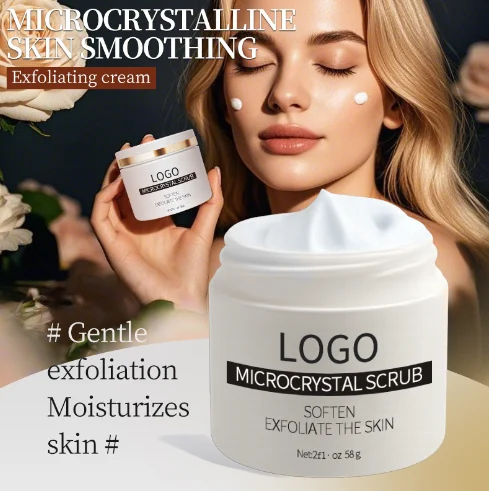Private label microdermabrasion facial scrub packaging
