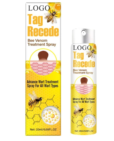 Private label bee venom skin care spray packaging