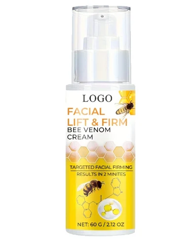 Private label bee venom firming face cream packaging