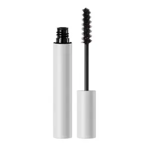 Private label curved fiber brush mascara with silver tube