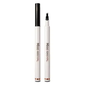 Private label four-tip eyebrow pen with fork applicator