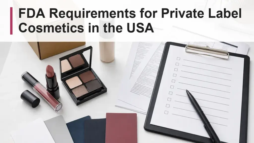 FDA requirements for private label cosmetics in the USA