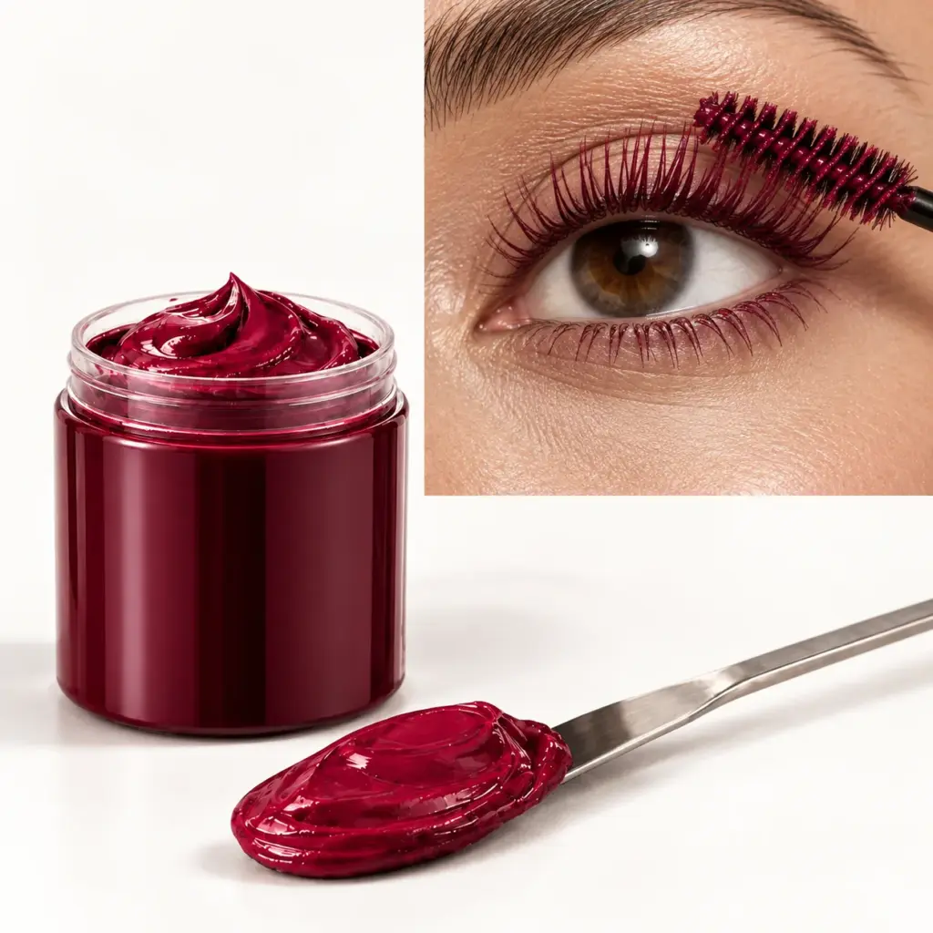 Burgundy Colored Mascara Bulk Formula Supplier
