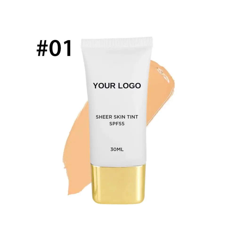 Private label sheer skin tint shade 01