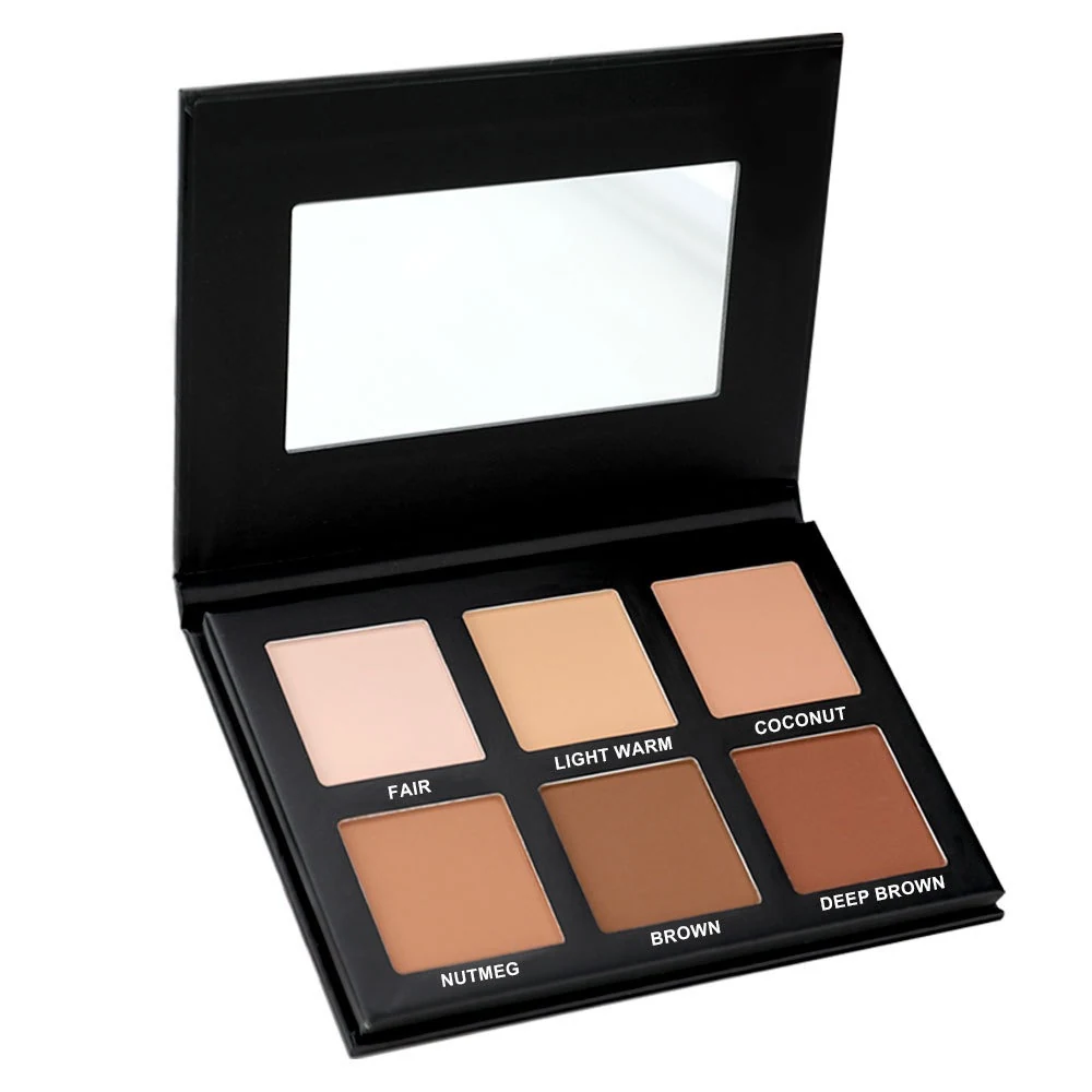 Six color private label contour palette