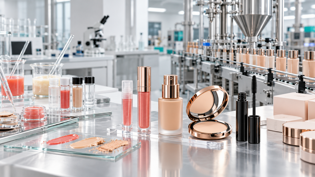 cosmetics sampling to mass production timeline